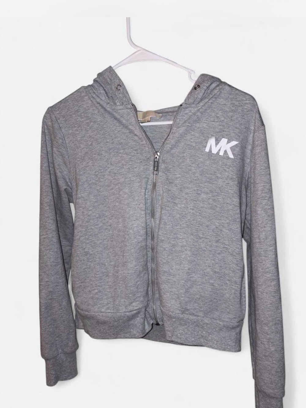 Michael Kors Gray Zip-Up Hoodie